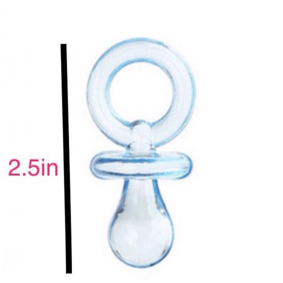 12PCS Plastic Pacifiers, Baby Shower Pacifiers, Blue, Pink, Yellow, - Picture 10 of 10